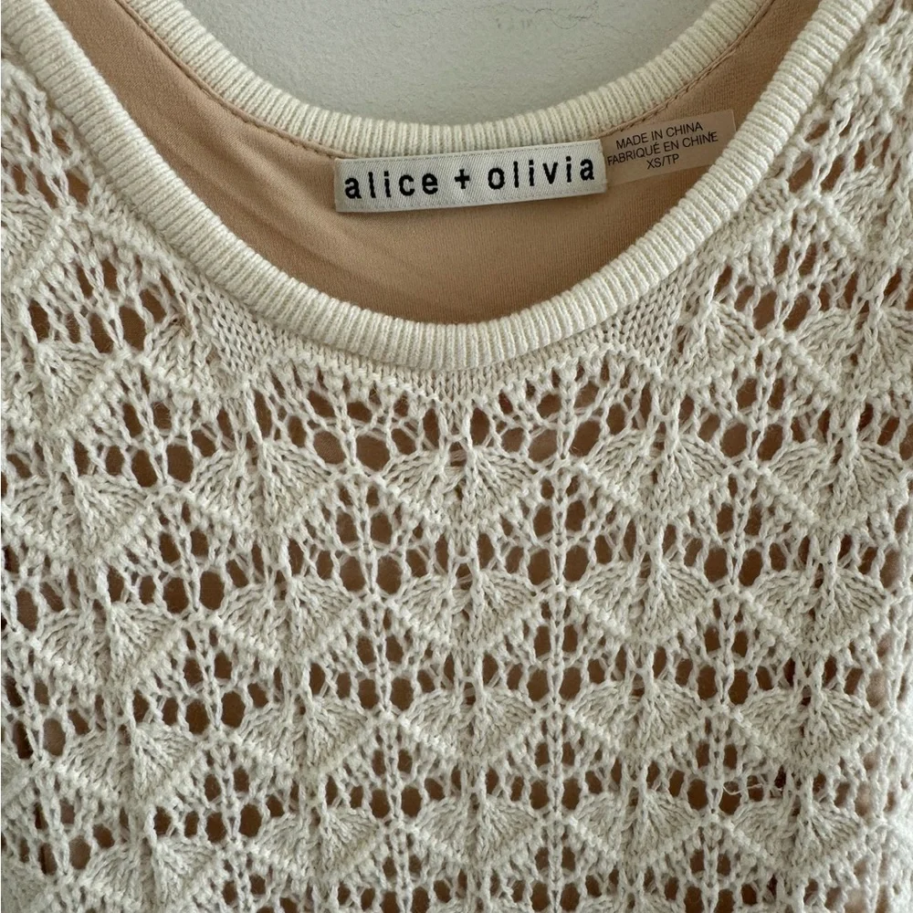 Alice + Olivia VERONIQUE POINTELLE
SCOOP NECK DRESS - Picture 6 of 8